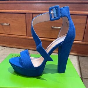 Shoe Land Blue High Heels